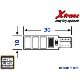Lampada LED COB T10 - 4 Chips | Xtremeshop.it