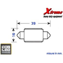 Lampada LED COB Siluro 16x39 mm. | Xtremeshop.it