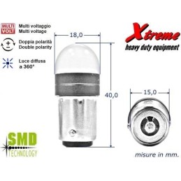 Lampada LED 3D P21W - Giallo | Xtremeshop.it