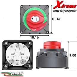 Stacca batteria 600A e commutatore a 4 posizioni | Xtremeshop.it