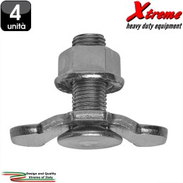 Barra Fermacarico - Perno doppio con dado di fissaggio - 4 Unità | Xtremeshop.it