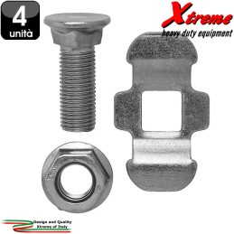 Barra Fermacarico - Perno doppio con dado di fissaggio - 4 Unità | Xtremeshop.it