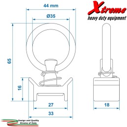 Barra Fermacarico - Perno singolo con anello rotondo | Xtremeshop.it