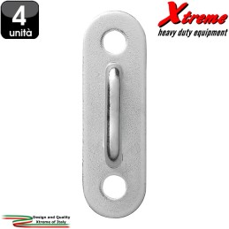 Cavallotti rettangolari aggancio cinte e funi - 24 mm | Xtremeshop.it