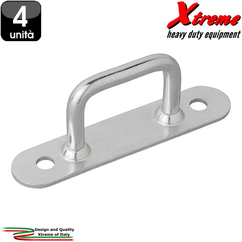 Cavallotti rettangolari aggancio cinte e funi - 36 mm | Xtremeshop.it