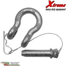 Grillo ad Omega in acciaio speciale 4,75 t. con perno ad innesto rapido Xtremeshop.it
