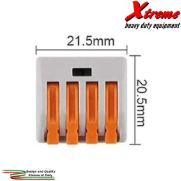 Morsetto ad innesto rapido Wago a 4 vie | Extremeshop.it