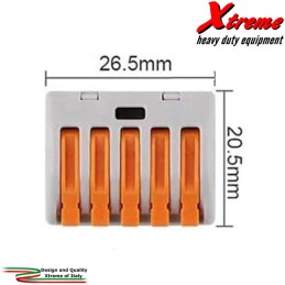 Morsetto ad innesto rapido Wago a 5 vie | Xtremeshop.it