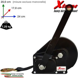 Argano manuale a nastro con gancio - 800 kg (1800 lbs) | Xtremeshop.it