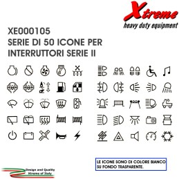 Serie II - Serie 50 Icone 4x4 per Interruttori | Xtremeshop.it