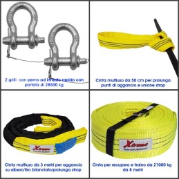 Cinta per recupero e traino 21000 kg e Premium Kit | Xtremeshop.it