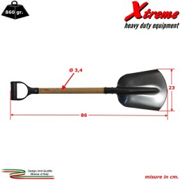 Pala Multiuso in Alluminio con manico in legno | Extremeshop.it