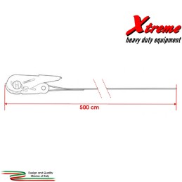 Cinta da 1000 kg, nastro continuo, cricchetto, protezione antigraffio Xtremeshop.it