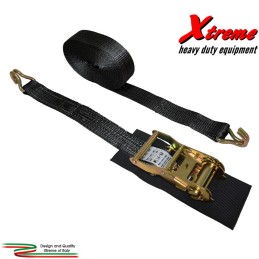 Cinta da 2000 kg, doppio gancio, cricchetto, protezione antigraffio Xtremeshop.it