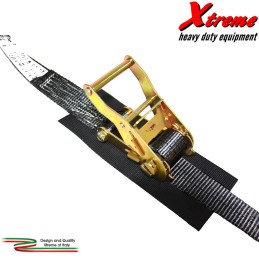 Cinta da 2000 kg, doppio gancio, cricchetto, protezione antigraffio Xtremeshop.it