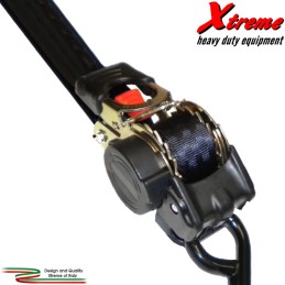 Cinta con doppio gancio, cricchetto, arrotolatore automatico Xtremeshop.it