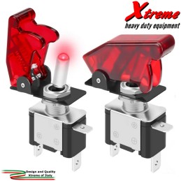 Serie A - Interruttore aeronautico On-Off - Rosso | Xtremeshop.it