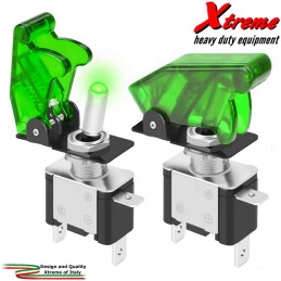 Serie A - Interruttore aeronautico On-Off - Verde | Xtremeshop.it