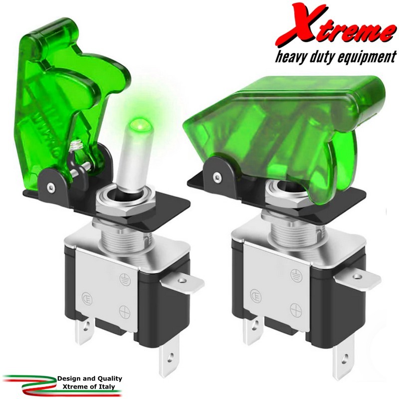Serie A - Interruttore aeronautico On-Off - Verde | Xtremeshop.it