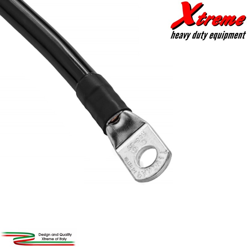 Cavo da 35 mm2 con due capocorda crimpati - Rosso / Nero | Xtremeshop.it