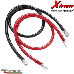 Cavo da 35 mm2 con due capocorda crimpati - Rosso / Nero | Xtremeshop.it