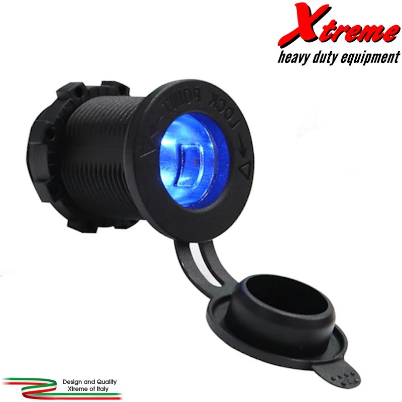Modular Socket - Presa 12V / 24V tipo accendisigari Illuminata | Xtremeshop.it