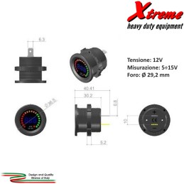 Modular Socket Voltmetro Digitale Grafico | Extremeshop.it