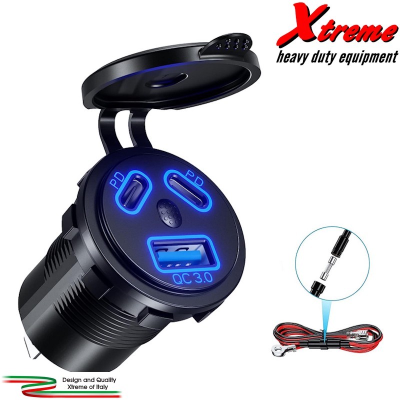 Modular Socket - Presa USB C PD + USB QC 3.0 | Xtremeshop.it