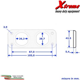 Modular Socket Pannello a 2 fori | Extremeshop.it