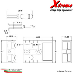 Connettore bipolare Anderson 50A | Xtremeshop.it