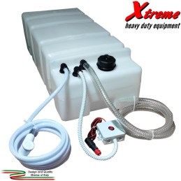 Serbatoio acqua con pompa elettrica e doccia per auto 4x4 camper | Xtremeshop.it