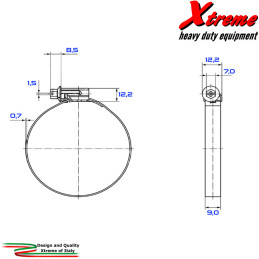 Fascette stringitubo Inox Ø 32 ÷ 50 mm | Xtremeshop.it