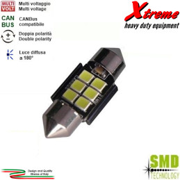 Lampada LED SMD Siluro 12x31 mm. | Xtremeshop.it
