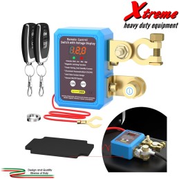 Stacca batteria con telecomando 12V/24V 240A con voltmetro LED | XTREMESHOP.IT
